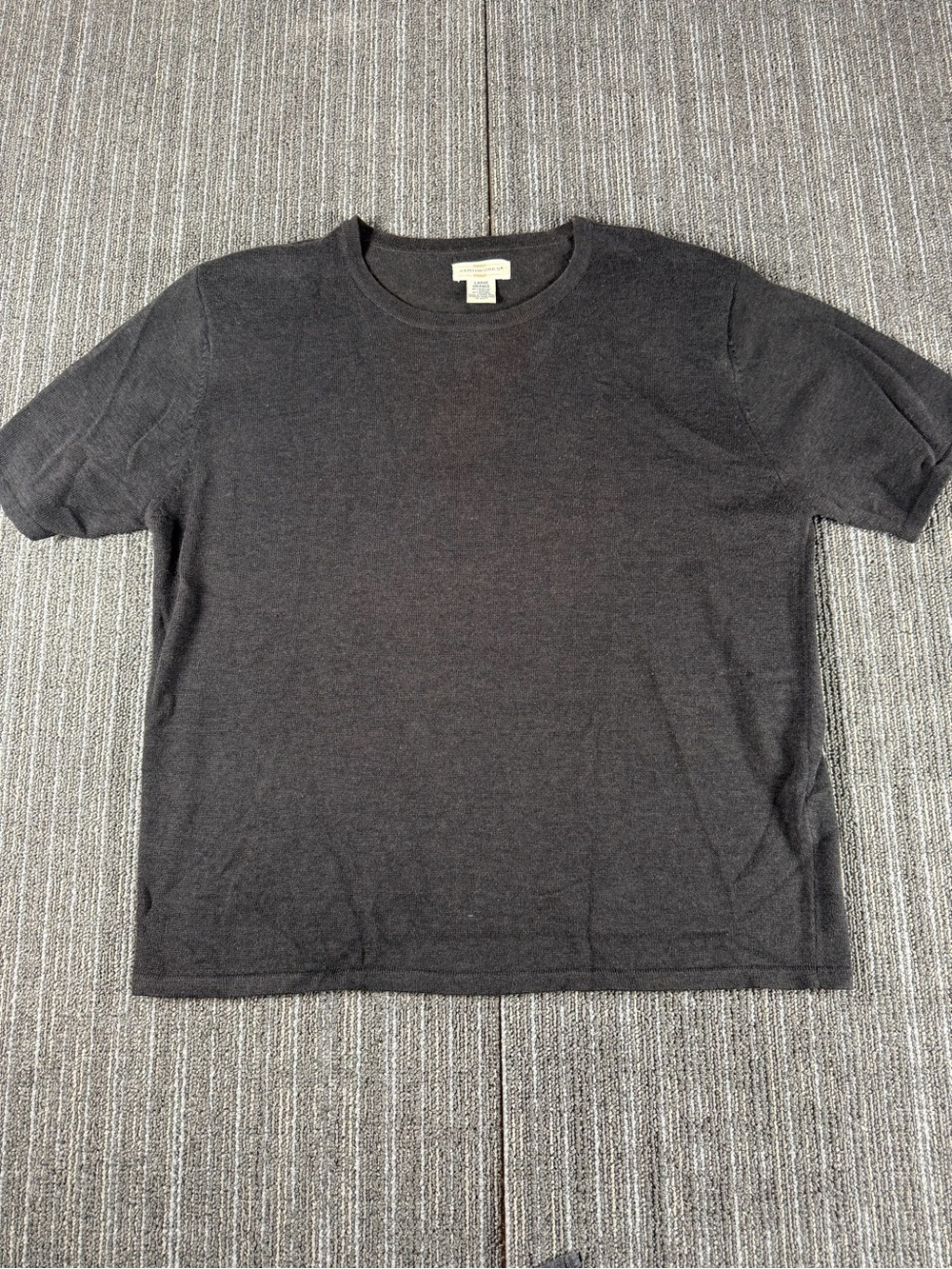 Women's Short-Sleeve Crewneck Tee - Black - Picture 1 of 6